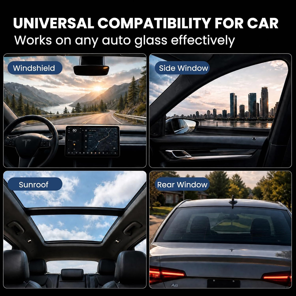 Upgraded Windshield Repair Kit for Chips & Cracks, Windshield Crack Repair